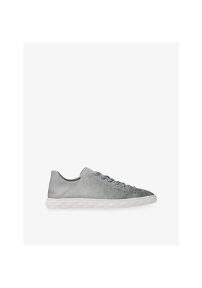 Mens Jimmy Choo Diamond Flex Denim Suede Trainers