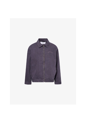 Mens Palmes Lake Zip Relaxed-Fit Cotton Jacket