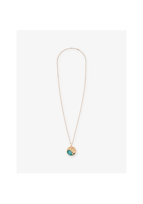 Womens Van Cleef & Arpels Zodiaque Capricorn 18ct Rose-Gold and Amazonite Pendant Necklace