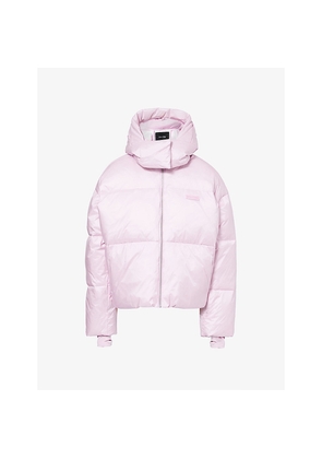 Womens Bo+Tee Cropped Oversized Padded Ski Jacket