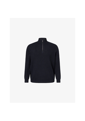 Mens Nobl Elson Quarter-Zip Knitted Jumper