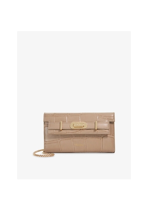 Womens Dune Showmance Leather Cross-Body Bag