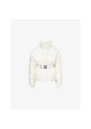 Womens Bo+Tee Belted Waterproof Padded Ski Jacket