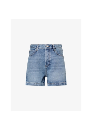 Womens Frame The Everyday High-Rise Denim Shorts