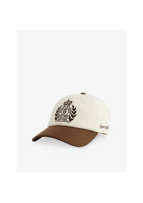 Womens Sporty & Rich Ny Crest Wool Baseball Cap