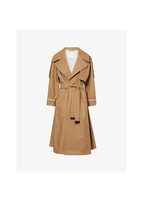 Womens Max Mara Oversized Twill Woven Trench Coat