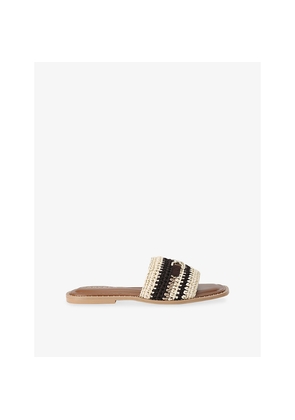 Womens Carvela Nola Woven Sliders
