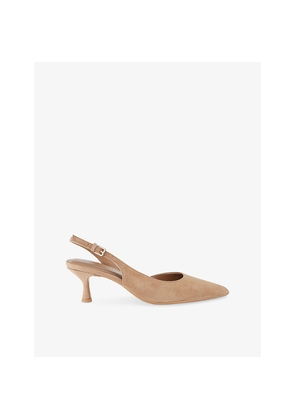 Womens KG Kurt Geiger Aria Low 2 Faux-Suede Courts