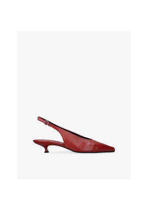 Womens Aeyde Camila 35 Slingback Leather Pumps