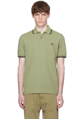 Fred Perry Khaki 'The Twin Tipped Fred Perry Shirt' Polo