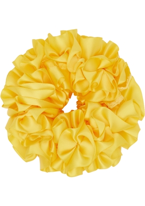 Maryam Nassir Zadeh SSENSE Exclusive Yellow Carnation Scrunchie
