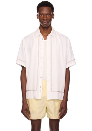 rag & bone White Dalton Embroidered Shirt