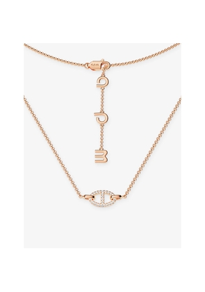 Womens Apm Monaco Maille Marine 18ct Yellow-Gold Plated Alloy and Cubic Zirconia Necklace