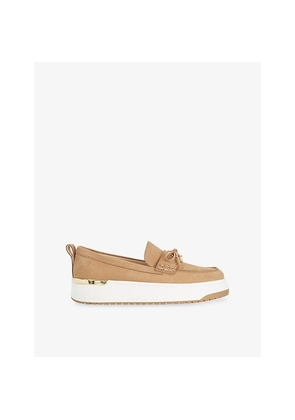 Womens Dune Glide Sport Platform Suede Loafers