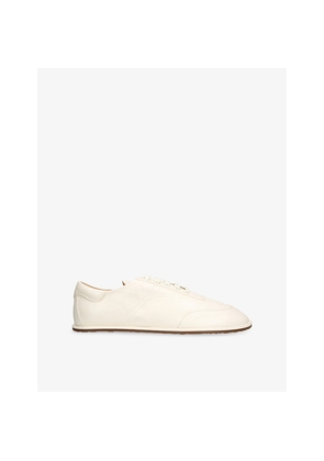 Womens Dear Frances Lace-Up Leather Trainers