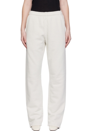 Entire Studios Off-White Straight-Leg Sweatpants