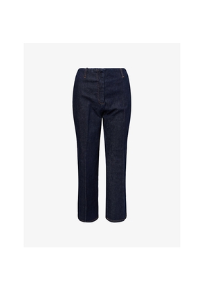 Womens Dries Van Noten Relaxed-Fit Straight-Leg Denim Trousers