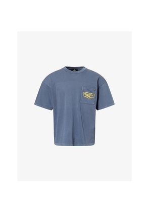 Mens Represent Nothing Faster Graphic-Print Cotton T-Shirt