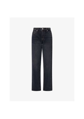 Womens 7 For All Mankind Tess Straight-Leg Denim Jeans