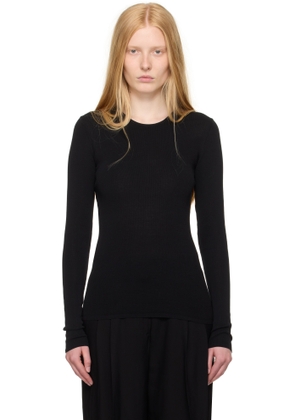 TOTEME Black Compact Cotton T-shirt