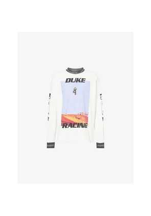 Mens Duke & Dexter Motocross Waffle-Knit Cotton Top