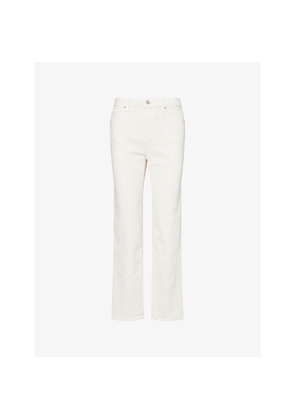 Womens Paige Stevie Ankle-Leg Stretch-Denim Jeans