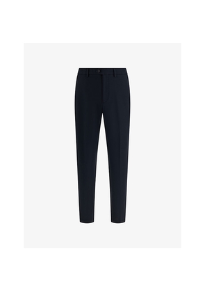 Mens Boggi Tapered-Leg Mid-Rise Cotton-Blend Trousers