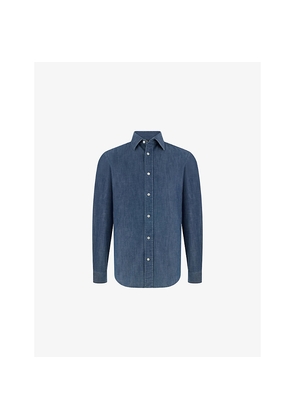Mens Boggi Regular-Fit Cotton Denim Shirt