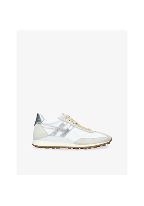 Womens Hogan Allacciato H699 Leather and Suede Trainers