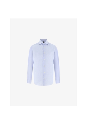 Mens Boggi Slim-Fit Cotton-Twill Shirt