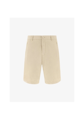 Mens Boggi Mid-Rise Cotton and Linen-Blend Bermuda Shorts