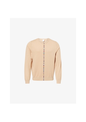 Mens Paul Smith Textured Crewneck Cotton-Knit Jumper