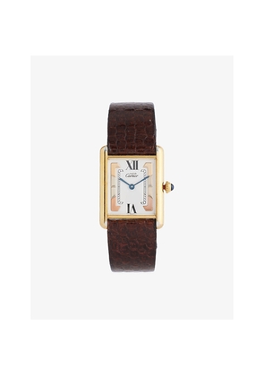 Reselfridges Watches Pre-Loved Cartier Tank Trinity Gold Vermeil Watch