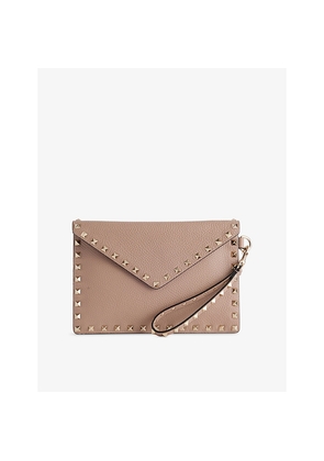 Womens Valentino Garavani Rockstud Leather Clutch