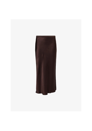 Womens Anine Bing Bar Silk Midi Skirt