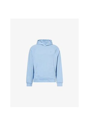 Mens Nike Primary Brand-Embroidery Stretch-Woven Hoodie