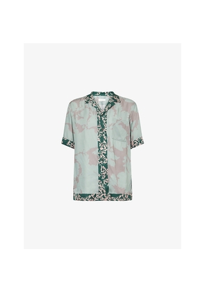 Mens Dries Van Noten Carltone Graphic-Print Woven Shirt