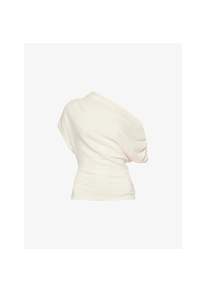 Womens Reformation Iris Off-Shoulder Knitted Top