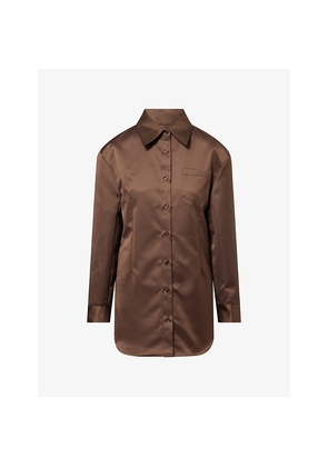 Womens The Frankie Shop Akita Cinched Woven Dress