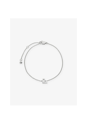 Womens Monica Vinader Initial L Sterling-Silver Bracelet