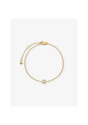 Womens Monica Vinader Initial R 18ct Yellow Gold Vermeil Bracelet