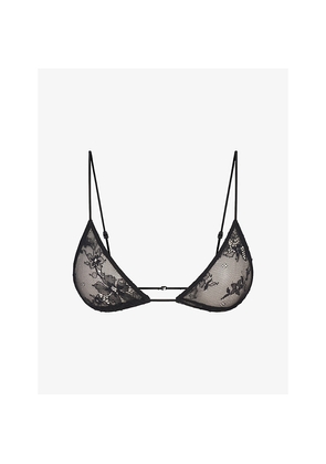 Womens Skims Ultra Fine Lace Micro Triangle Bralette