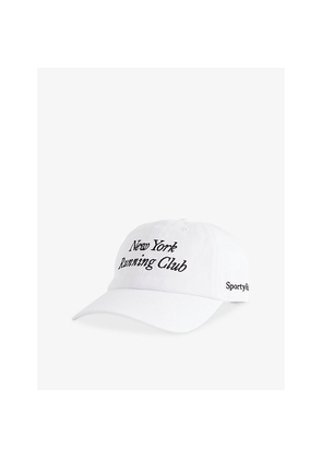Womens Sporty & Rich Run Club Embroidered Cotton Baseball Cap