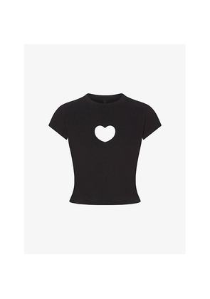 Womens Skims Worn-In Heart Baby Cotton-Jersey T-Shirt