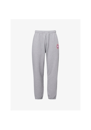 Mens Canada Goose Rove Wide-Leg Cotton-Jersey Jogging Bottoms
