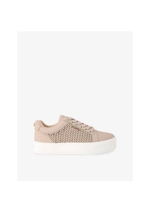 Womens Carvela Sardinia Faux-Leather Trainers