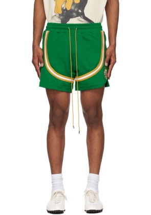 Rhude Green Crest Veille Track Shorts