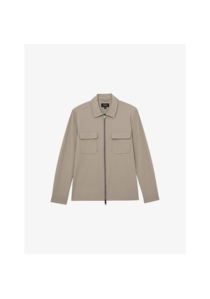 Mens Reiss Ascend Long-Sleeved Stretch-Woven Shirt