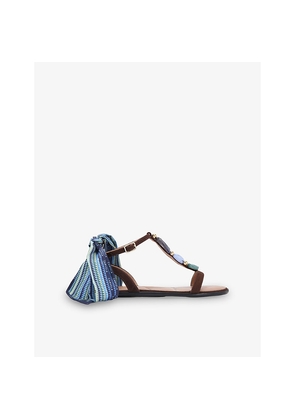 Womens Carvela Sorrento Gem Faux-Leather Sandals