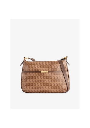 Womens Reselfridges Pre-Loved Fendi Zucchino Ff Canvas Messenger Bag